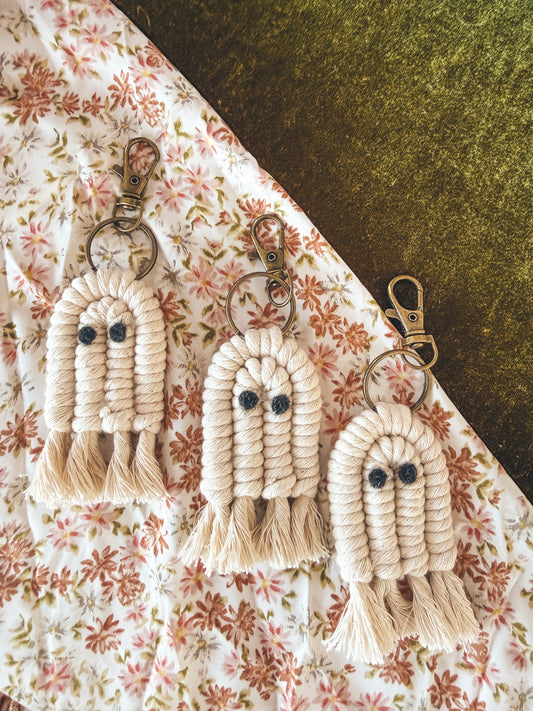 Ghosty + skeleton keychains