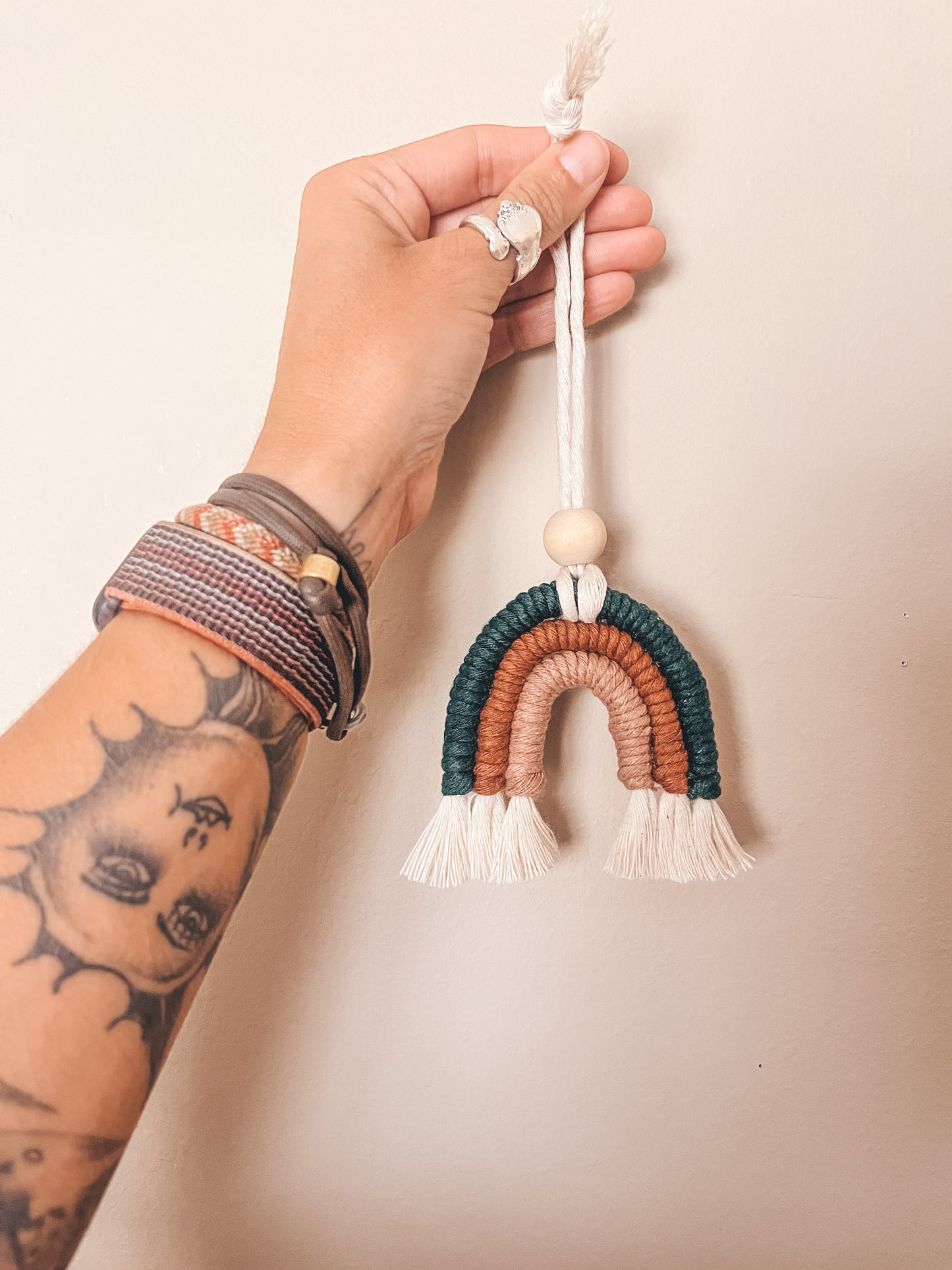 Rearview mirror diffusers | Rainbow | Boho diffuser | Macrame Rainbow