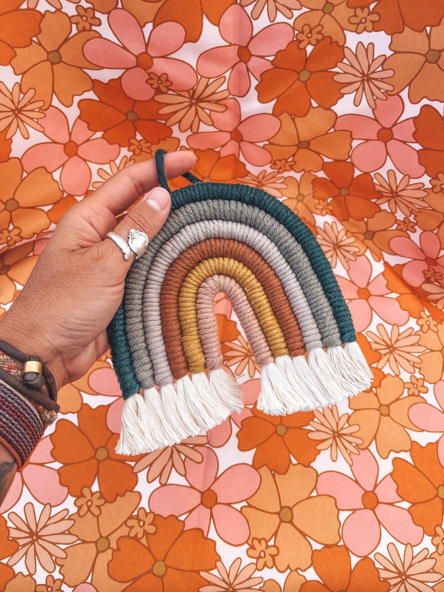 Rainbow wall hanging