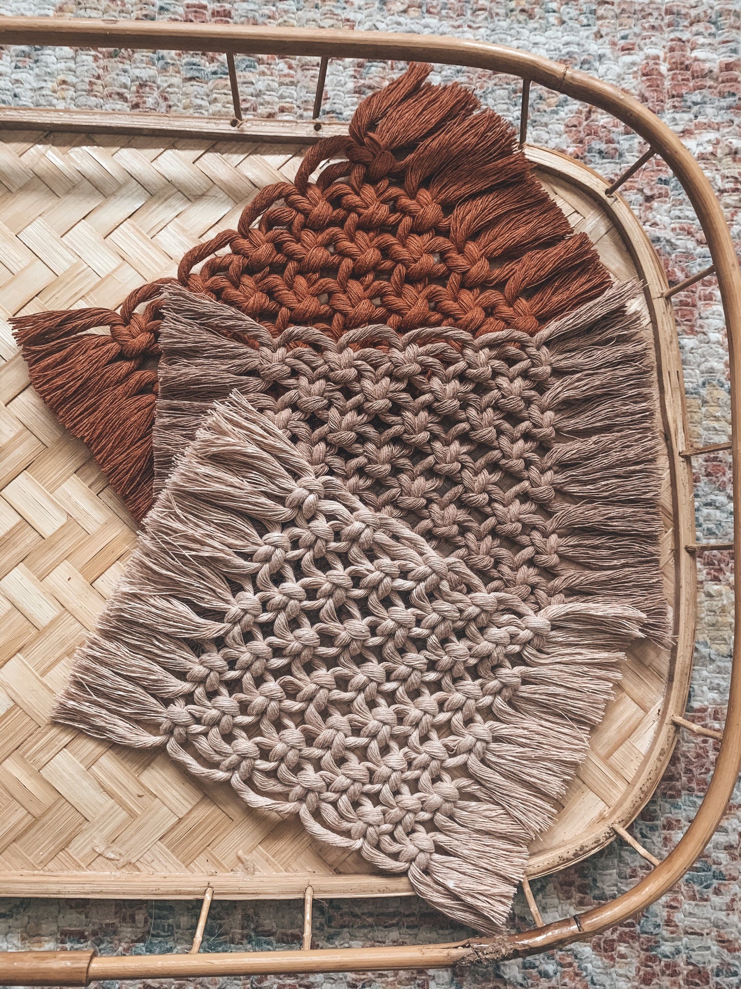 Square Knot Coasters