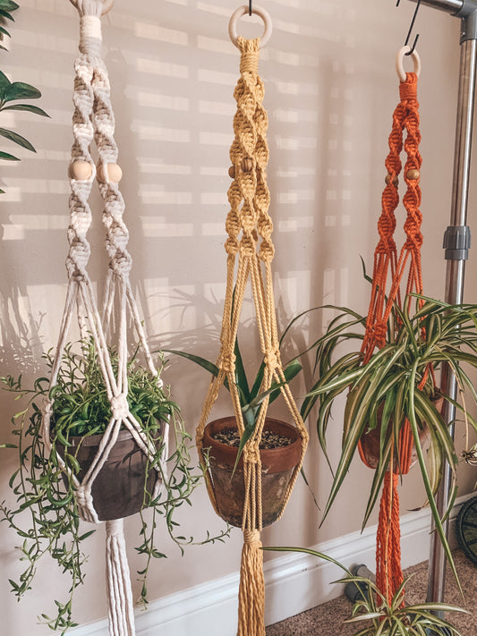 Plant Hanger with Beads