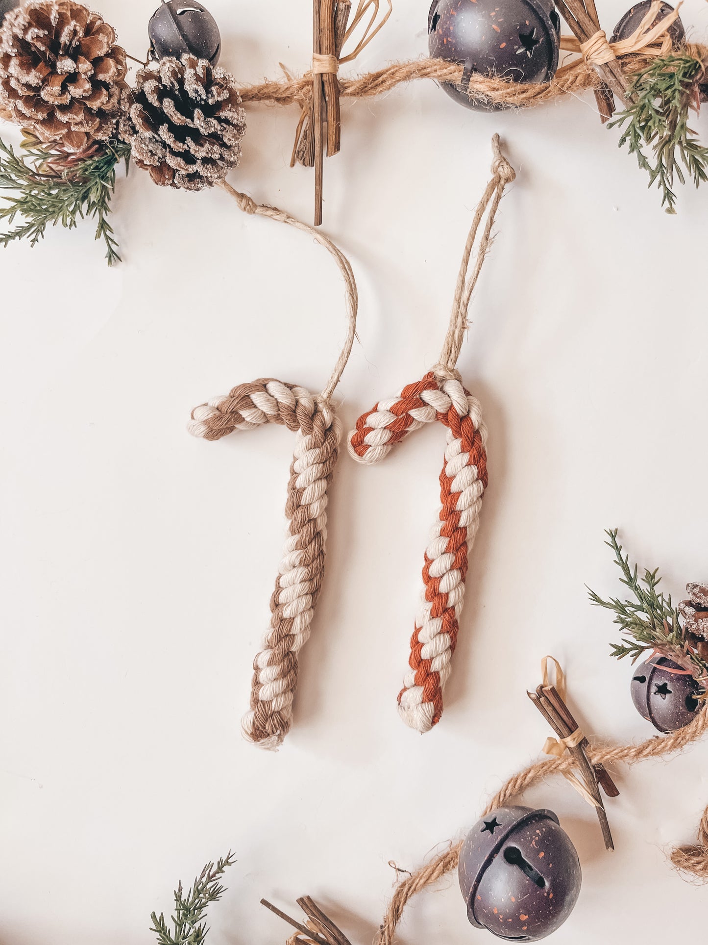 Candy cane ornaments