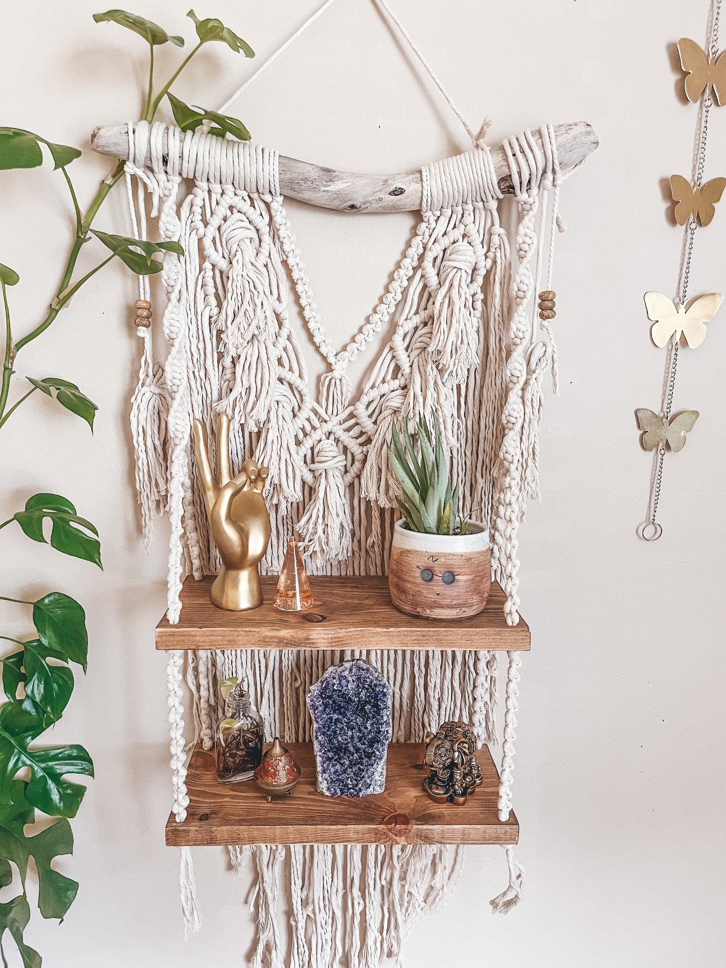 Boho Hippie Double Shelf