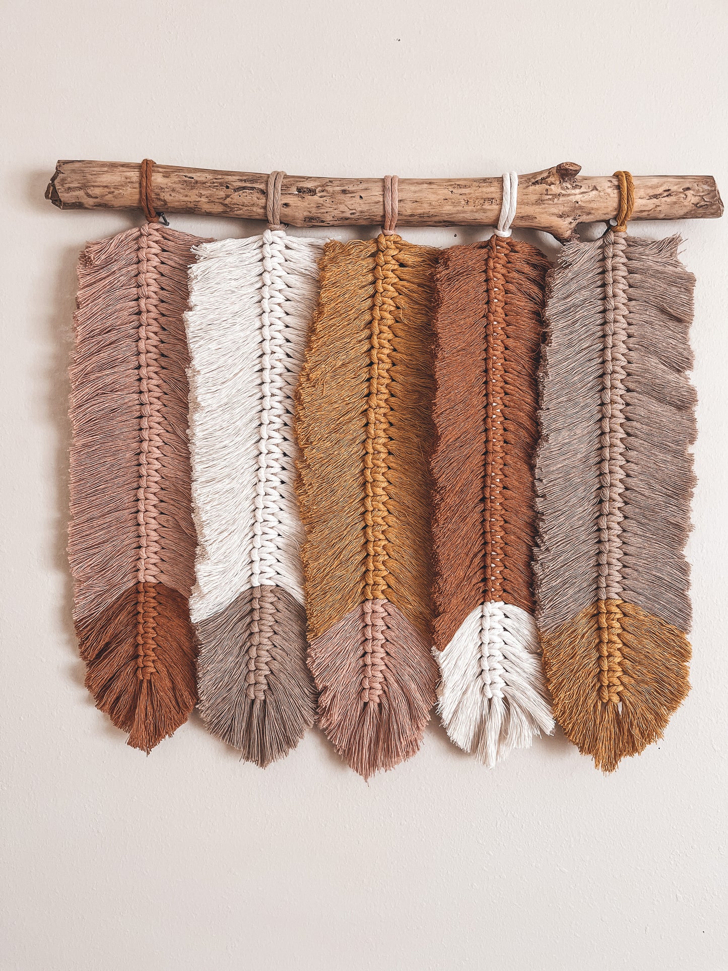 Warm two toned feathers
