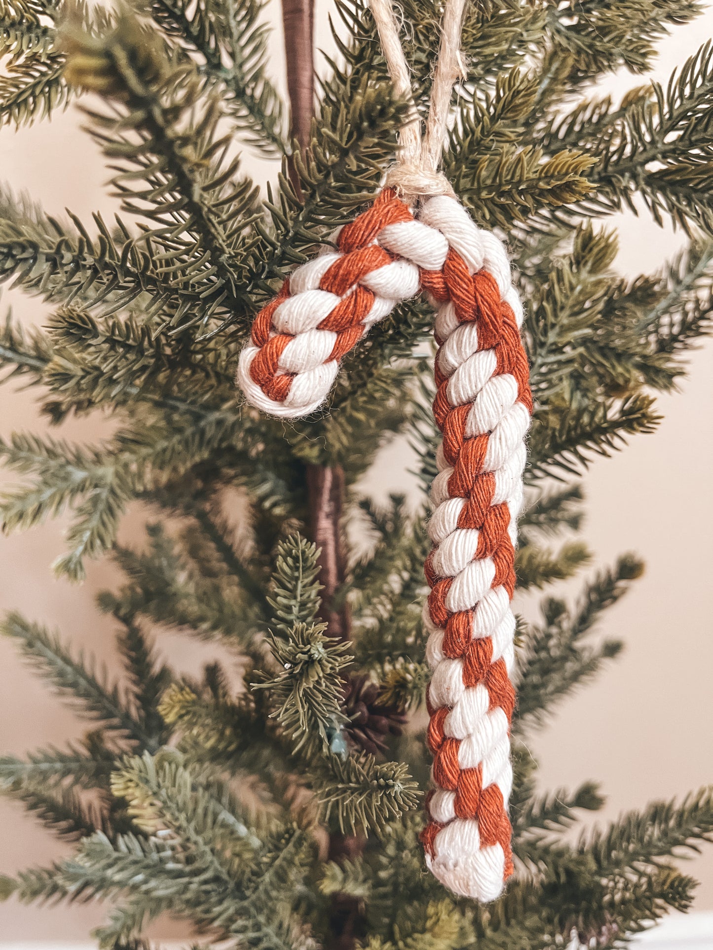 Candy cane ornaments