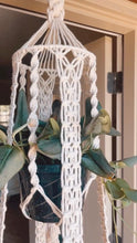 Load image into Gallery viewer, 70’s style macrame hanging table
