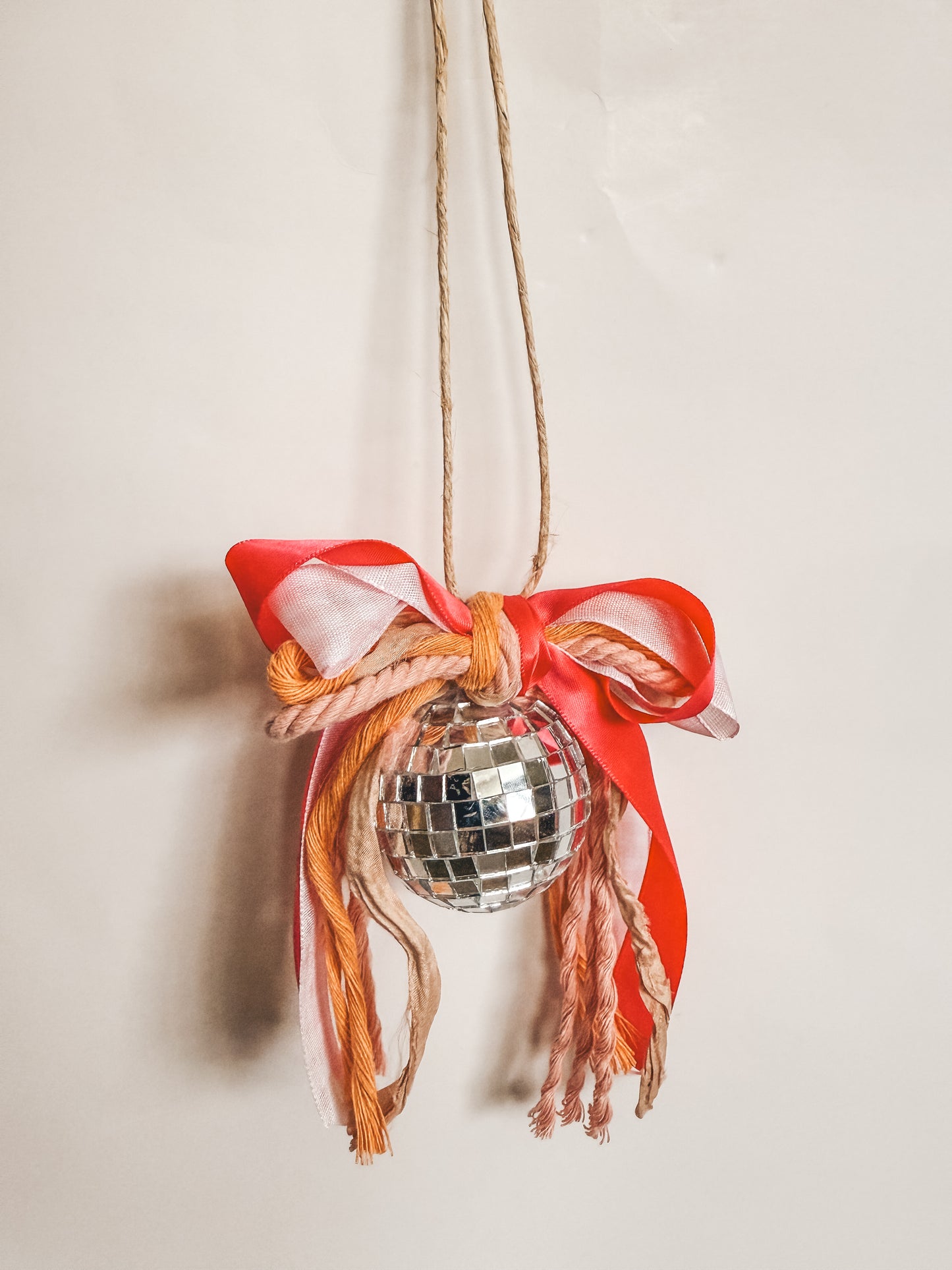 Valentine’s Day disco bow car charms