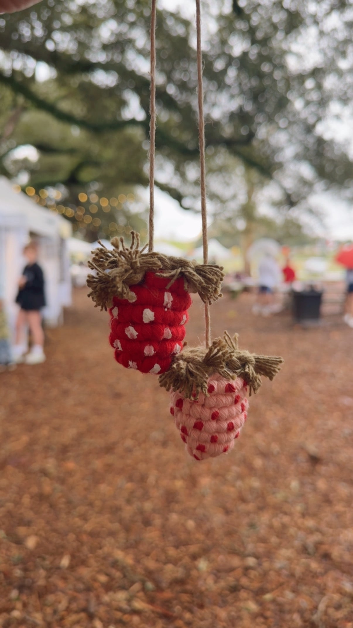 Strawberry 🍓 rearview mirror car charms