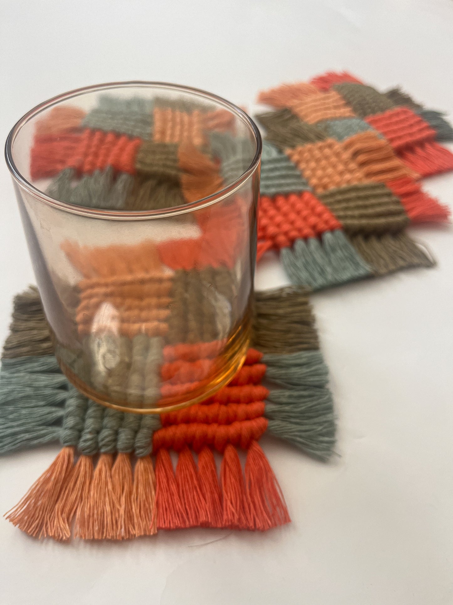 Checkered coasters