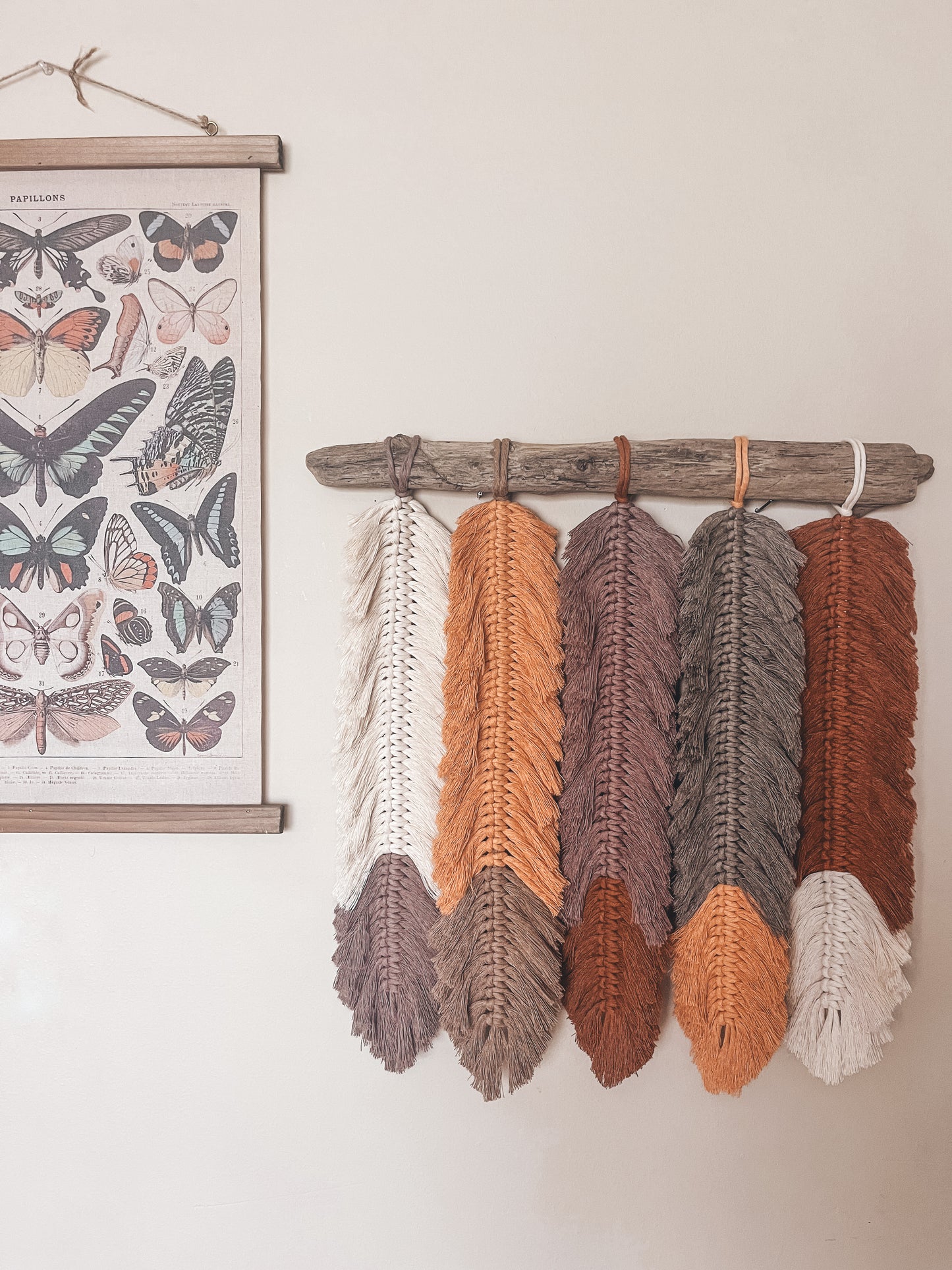 Heather - feather wall hanging