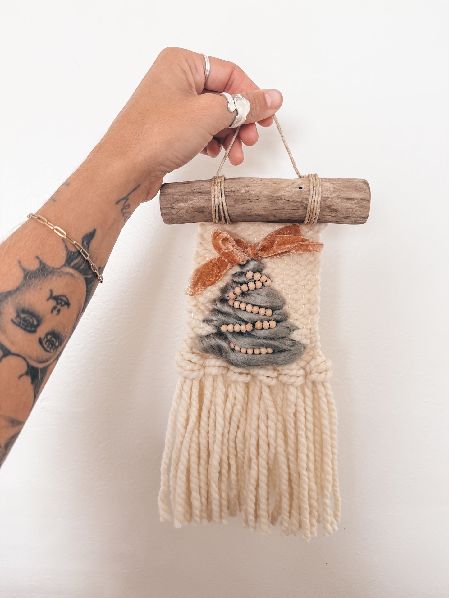 Christmas Tree Woven Wall Hanging