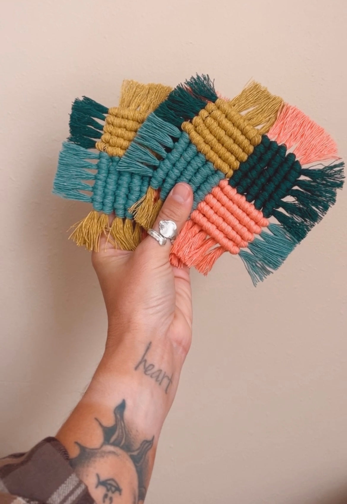Checkered coasters