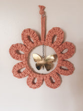 Load image into Gallery viewer, Mini daisy + butterfly wall hanging
