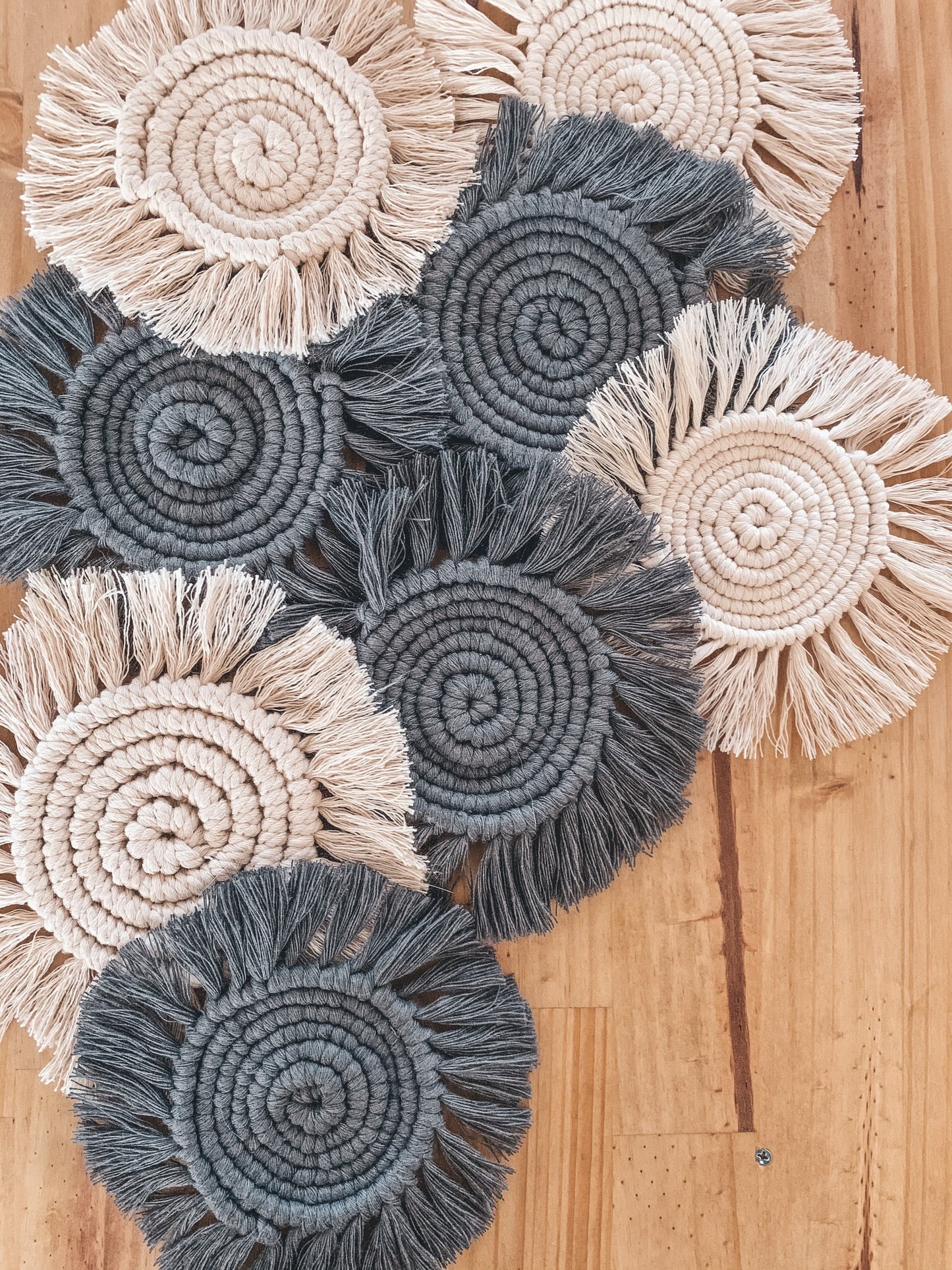 Fringe coasters