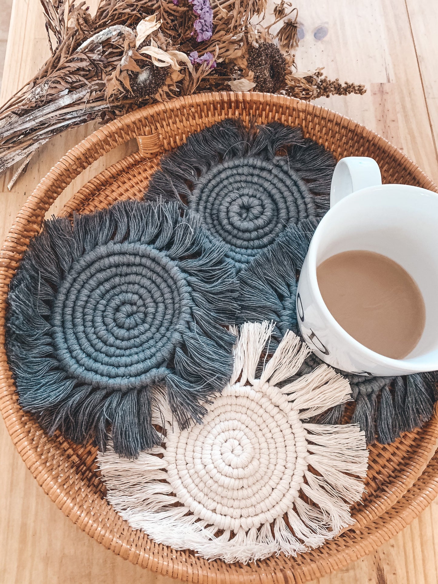 Fringe coasters