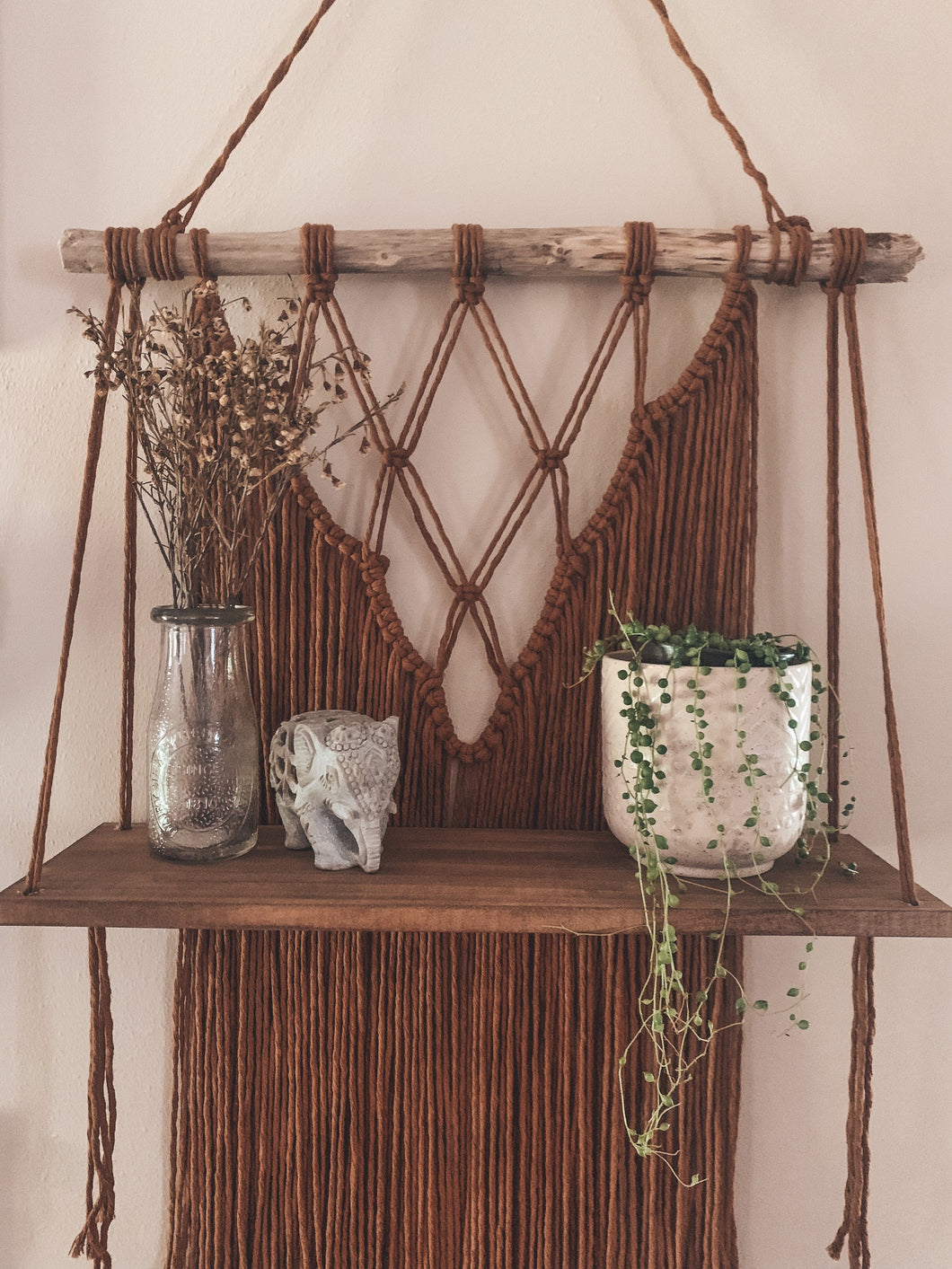 Macrame Wall Hanging Shelf