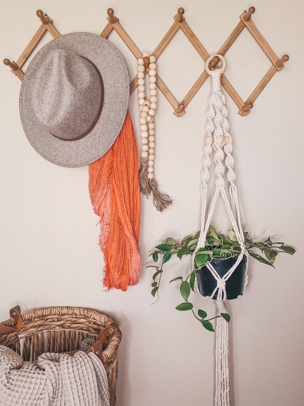 Plant Hanger with Beads