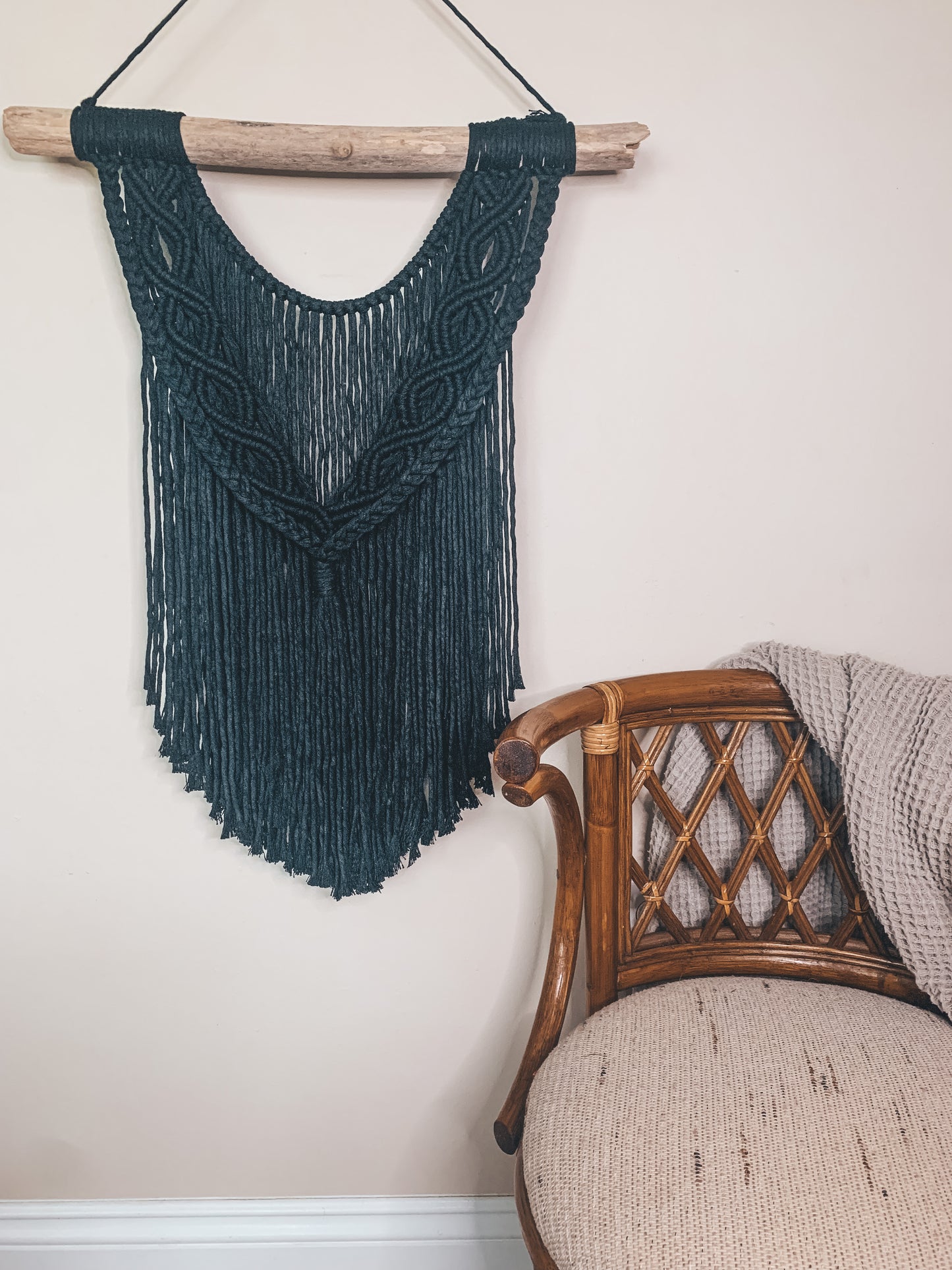 Black Boho Wall Hanging