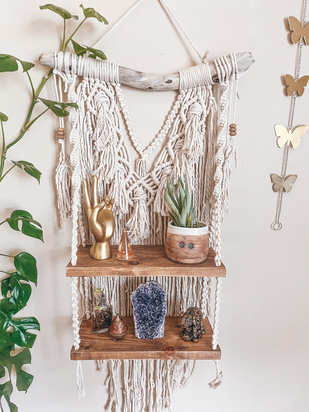 Boho Hippie Double Shelf