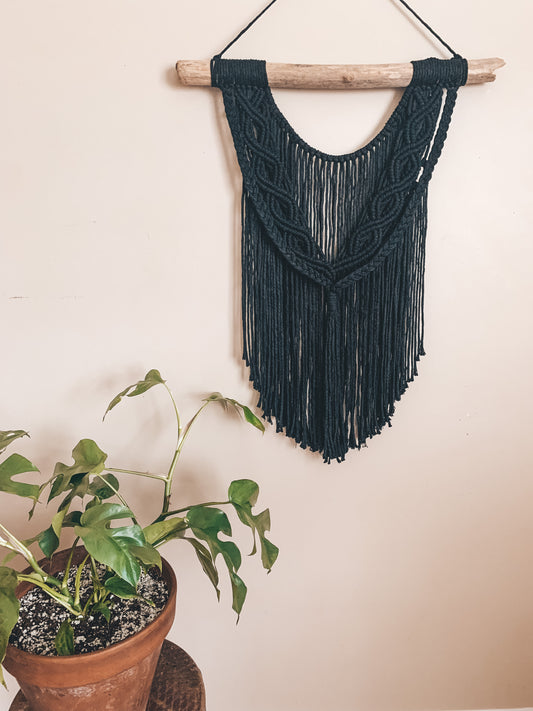 Black Boho Wall Hanging